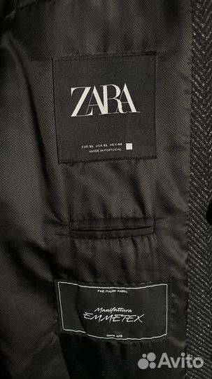 Пальто zara мужское двубортное