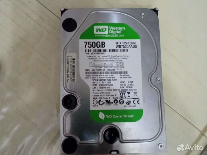 Жесткий диск 750 гб