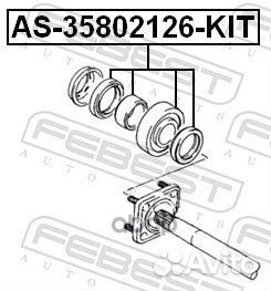 Подшипник задн полуоси комплект suzuki vitara 8