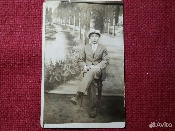 Фото «юноши» 1920/40 годы СССР набор 7шт