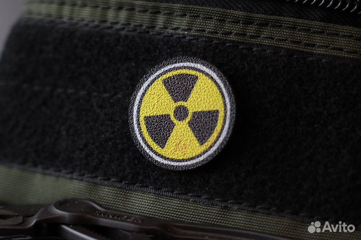 Патч знак радиации, шеврон на сумку