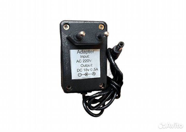 Блок питания для шуруповёрта 18В 500мА (2.5х5.5)