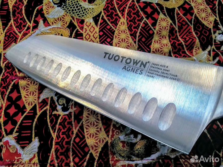 Кухонный нож Сантоку Tuotown Agnes