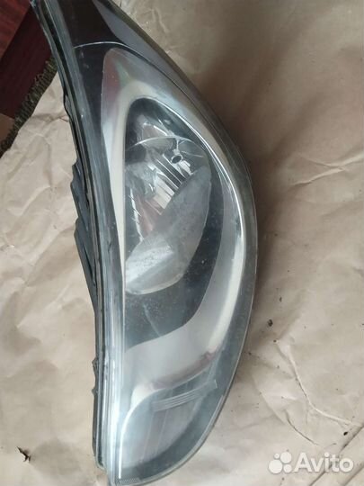 Фара левая hyundai solaris 1