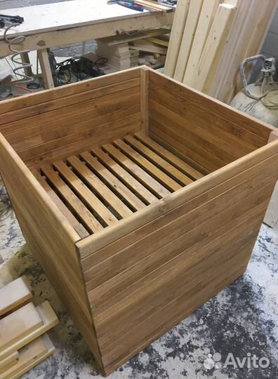 Кашпо для цветов, ящики цветов, горшки из дерева