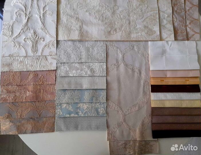 Отрезы лоскуты ткани лён хлопок для рукоделия