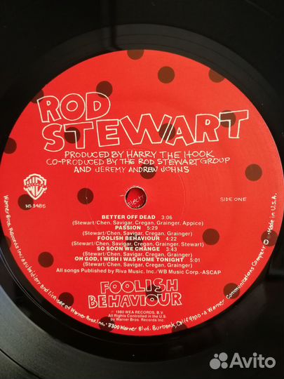 Пластинки альбомы Rod Stewart