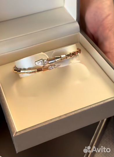 Золотой браслет Bvlgari serpenti viper 585/750