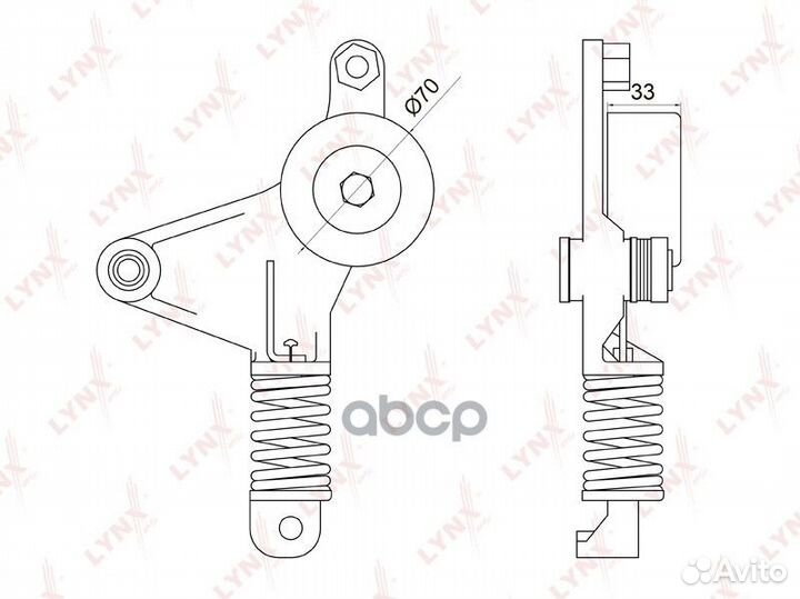 Натяжитель ремня навесного оборудования PT3045