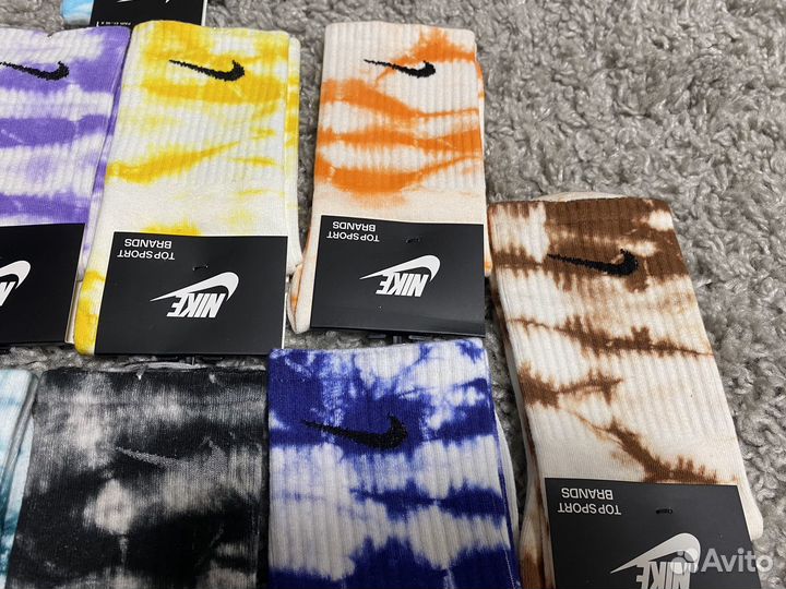 Носки найк тай дай