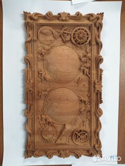 3д карта мира