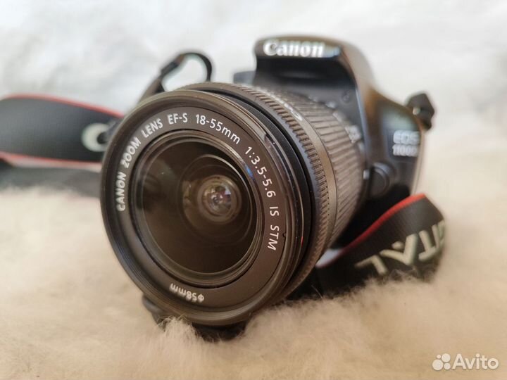 Canon 1100d + объектив kit 58 mm + карта 16 гб