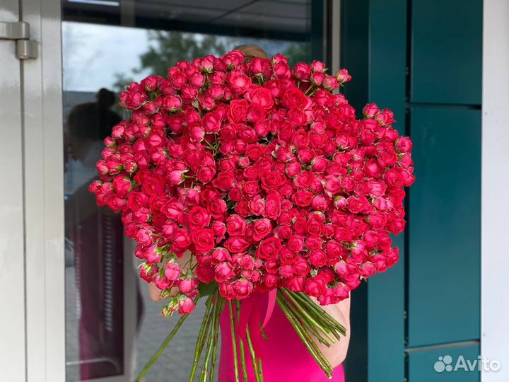 Роза кустовая букет