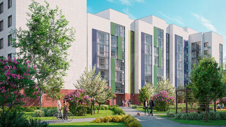 2-к. квартира, 53,4 м², 2/8 эт.