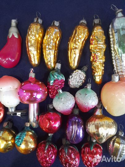 Елочные игрушки времен СССР