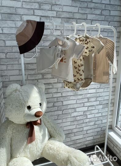 Пакет вещей 80-86 бежевая капсула на лето