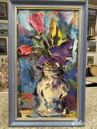 Картина новая для интерьера с цветами