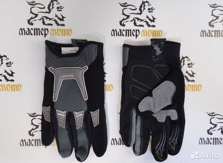 Мото перчатки черные (xxxl)