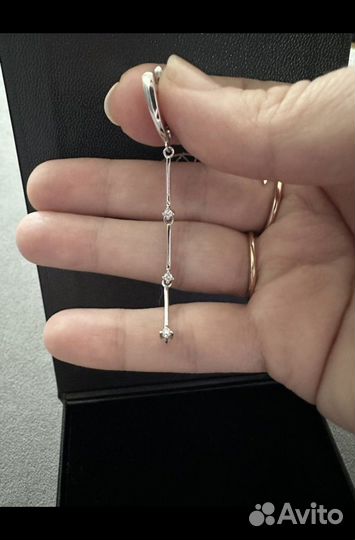 Серьги золотые с бриллиантами эпл (EPL)