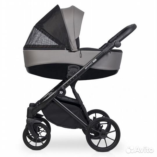 Коляска brano PRO (2в1) (Riko) 01 (серый)