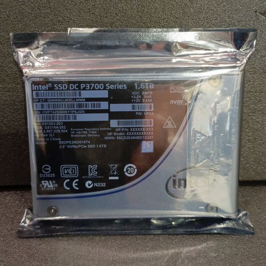 [P3700] Ssd Intel Dc 1.6 Тб Ssdpe2md020t4 P3700