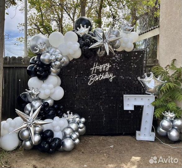 Фотозона из пайеток