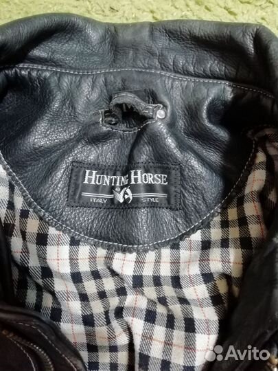 Кожаная куртка мужская 48р