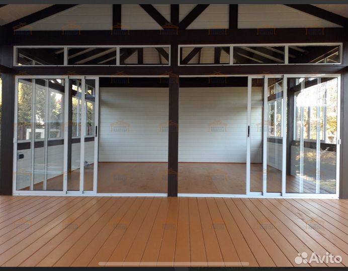 Остекление веранд, терасс, беседок