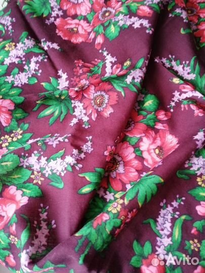 Павловопосадский платок шерсть