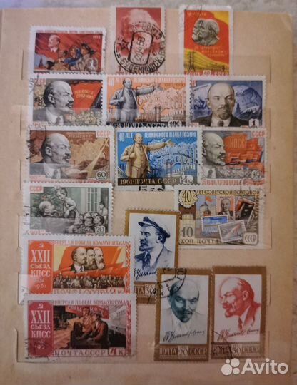 Почтовые марки СССР В.И.Ленин с 1958г