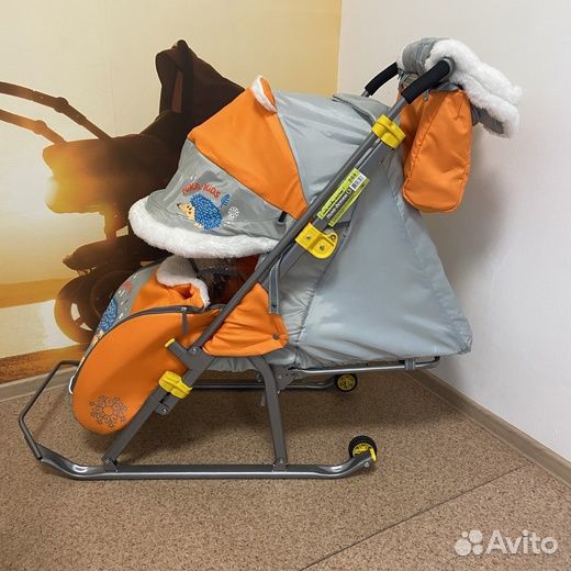 Санки-коляски Nika с маленькими колесами (новые)