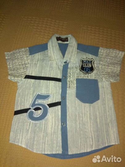 Рубашка с коротким рукавом для мальчика