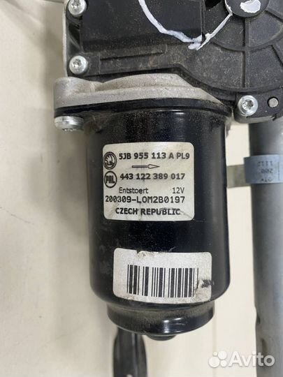 Трапеция стеклоочистителей Skoda Rapid 2019