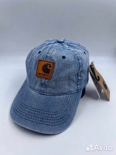 Кепка бейсболка Carhartt WIP denim джинсовая