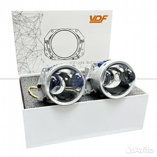 Светодиодные линзы VDF S16 3.0 6000K Bi-Led (компл