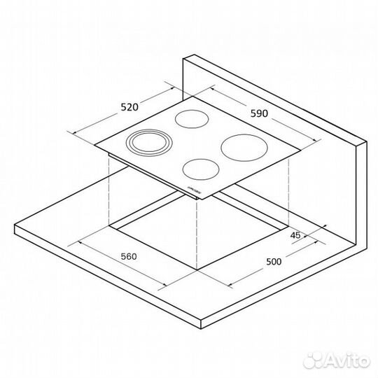 Электрическая варочная панель Kuppersberg ICS 608