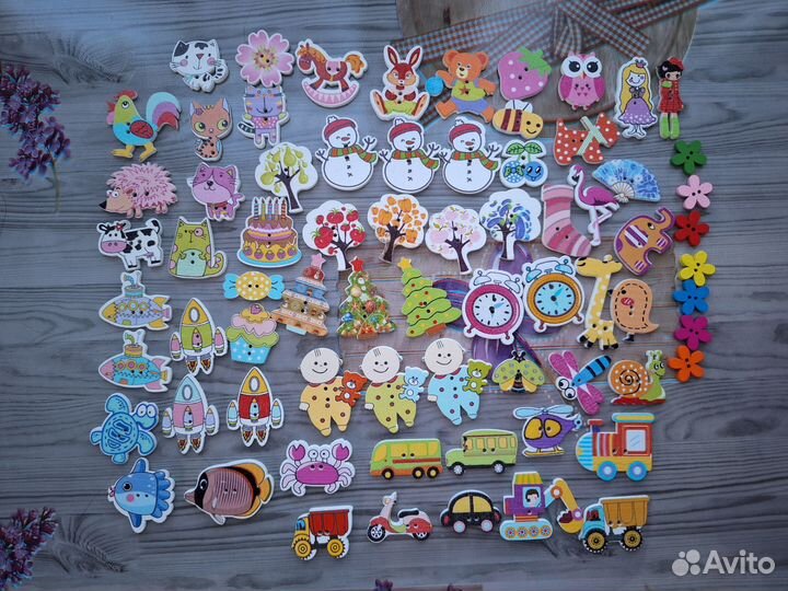 Деревянные пуговицы