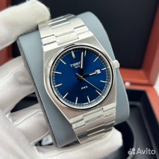 Tissot prx blue кварцевые часы