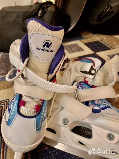 Коньки детские раздвижные Nordway 27-30 р