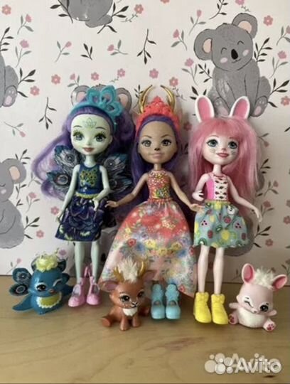 Enchantimals с питомцами по 3шт