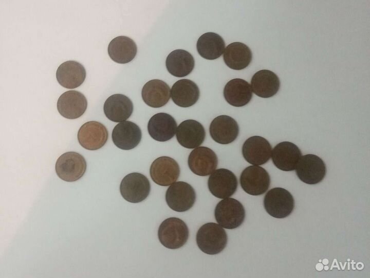 Монеты СССР 1;2; 3; 5 копеек 1961-1991 года