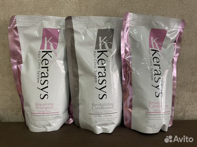 Шампунь и кондиционер KeraSys в мягких упаковках