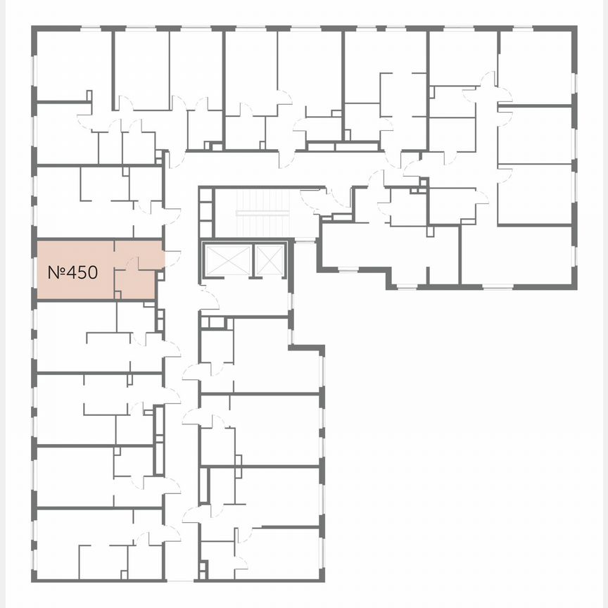 Апартаменты-студия, 22,4 м², 15/17 эт.