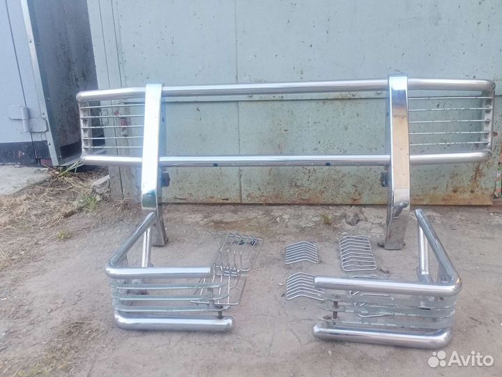 Мерседес Геленваген W463 хром защита бампера кенгу