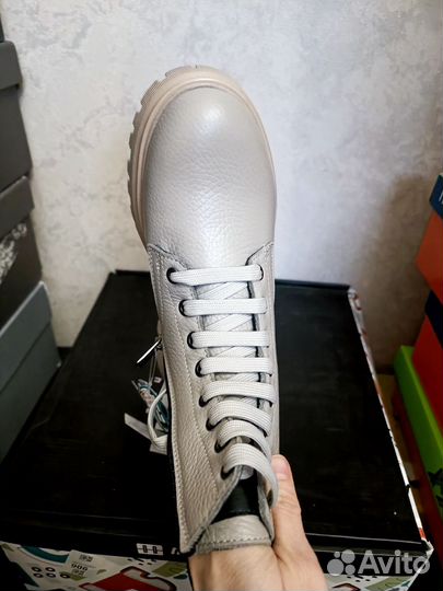 Ботинки демисезонные minimen 36 размер кожа новые