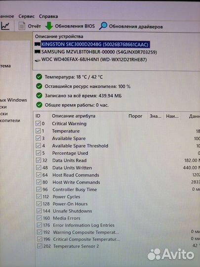 Продам Kingston KC3000, 2TB