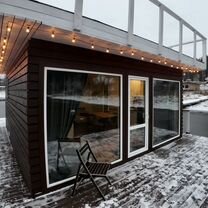 Новый Год в плавучем доме в Карелии