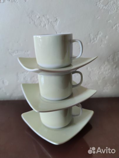 Кофейные пары Olaff фарфор (кружки чашки тарелки)