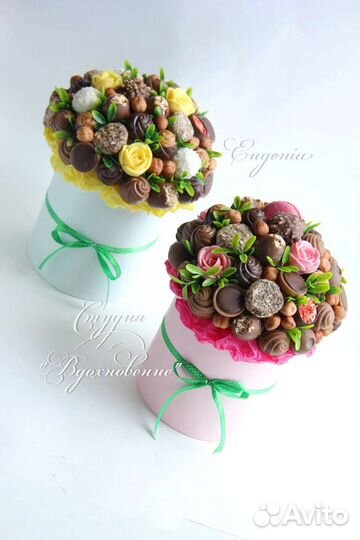 Съедобные букеты из конфет