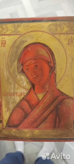 Икона образ Божей Матери Огневидная, 18-19 век